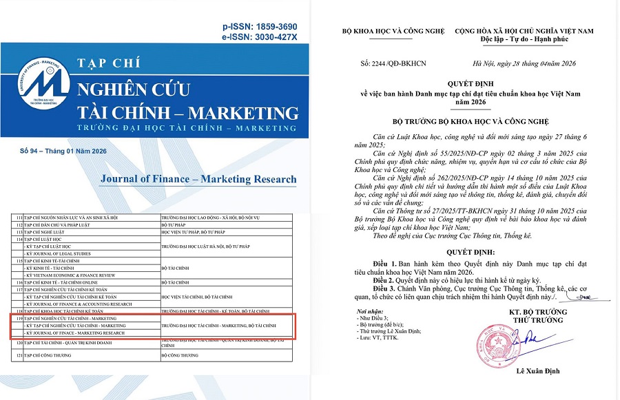 Journal of Finance and Marketing Research achieves national scientific standards in 2026